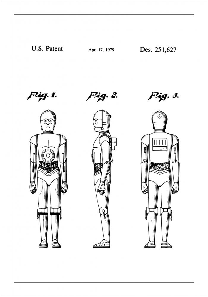 Dibujo de patente - Star Wars - C-3PO Pster