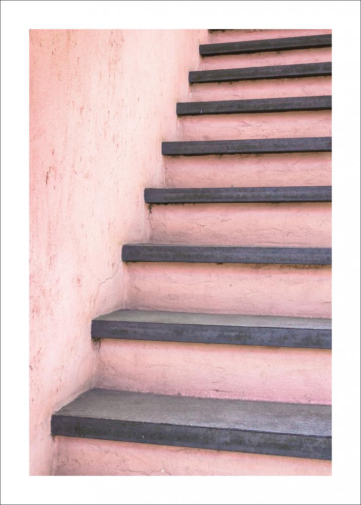 Pink Stairs Pster