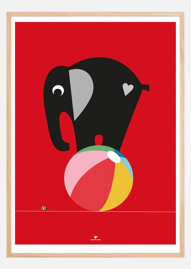 Elephant - Red Póster