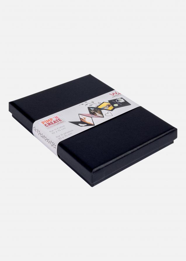 PAC Leporello-Box Negro - 11 Fotos en formato 10x15 cm