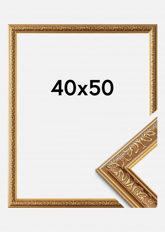 Marco Swirl Vidrio acrílico Dorado 40x50 cm