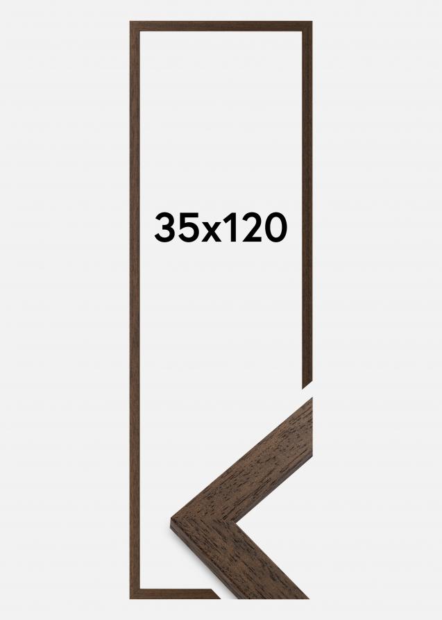 Marco Brown Wood Vidrio acrílico 35x120 cm