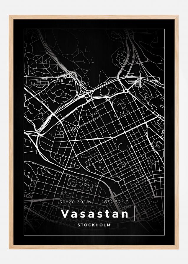 Mapa - Vasastan - Cartel Negro