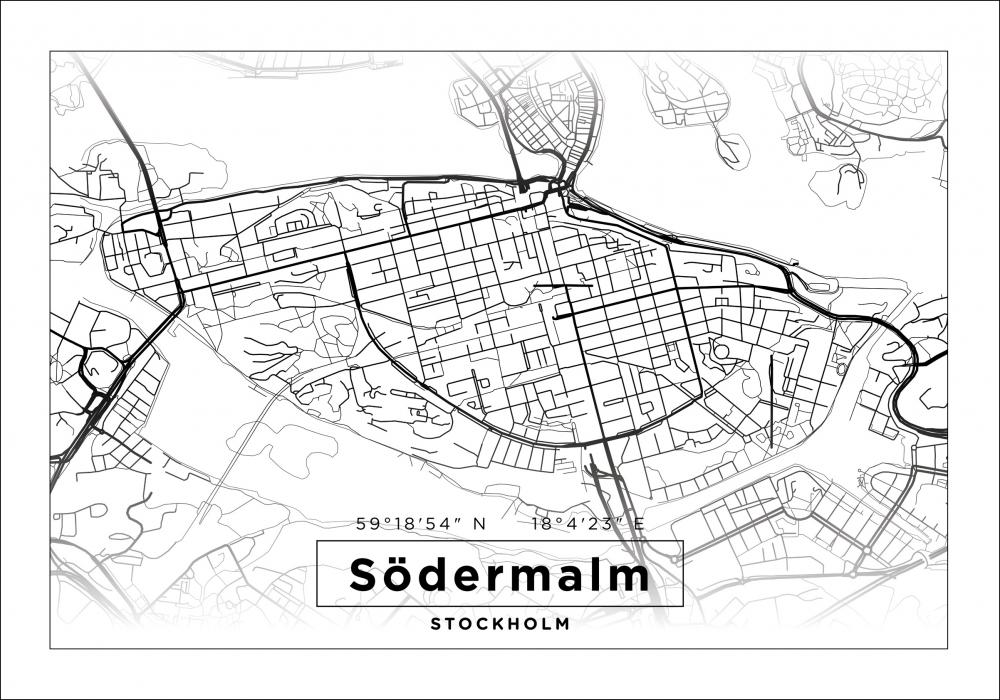 Mapa - Sdermalm - Cartel Blanco