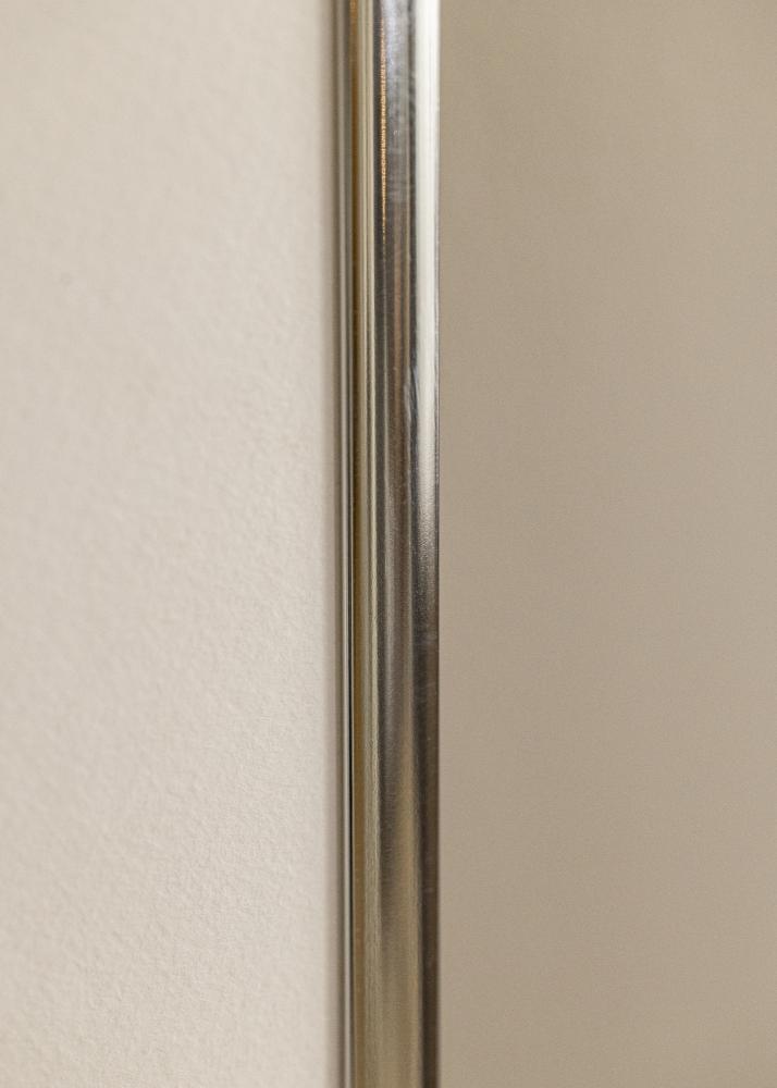 Marco Aluminio Vidrio acrlico Acabado brillante Plateado 21x29,7 cm (A4)