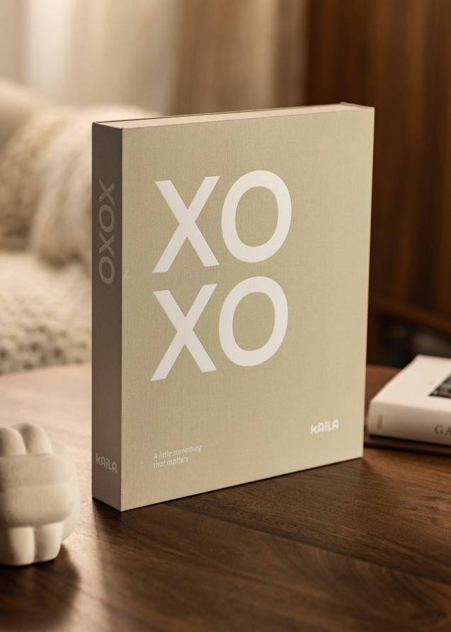 KAILA XOXO Greige - Coffee Table Photo Álbum (60 Páginas negras / 30 hojas)
