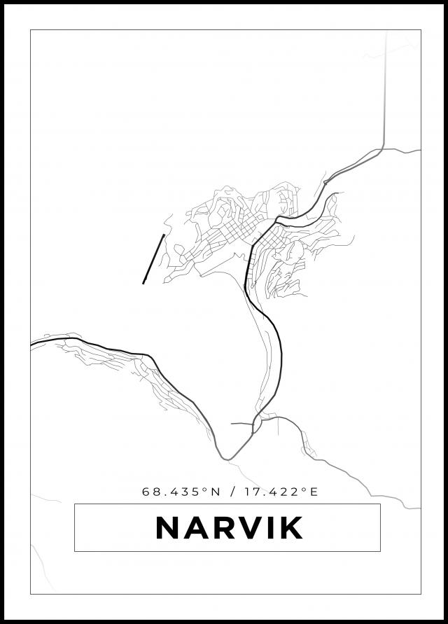 Mapa - Narvik - Cartel Blanco
