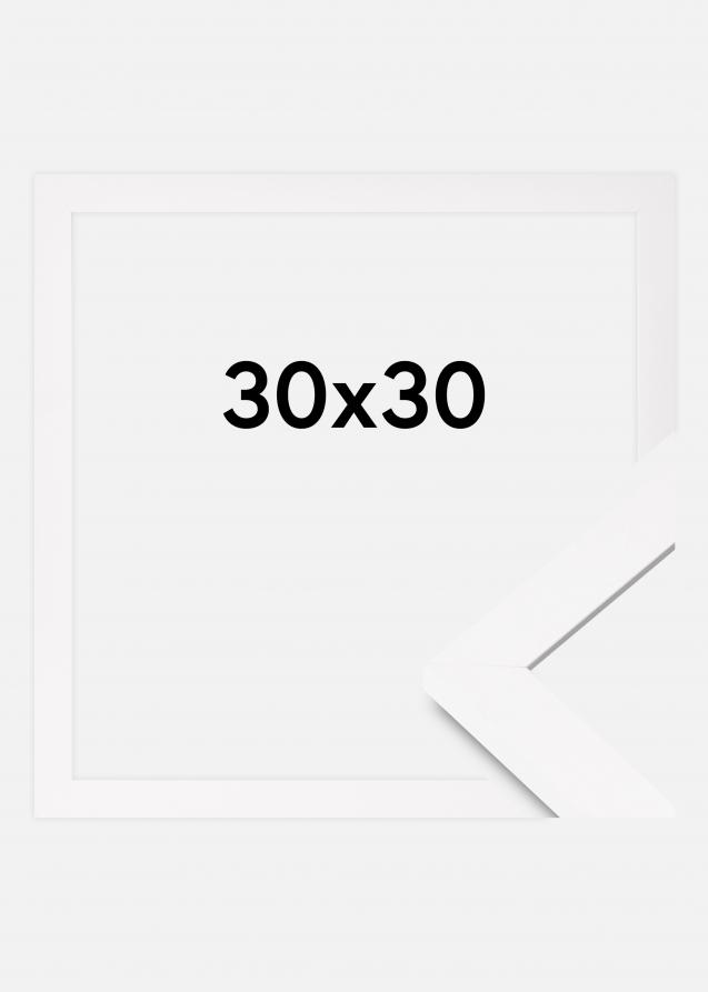 Marco BGA Classic Vidrio acrílico Blanco 30x30 cm