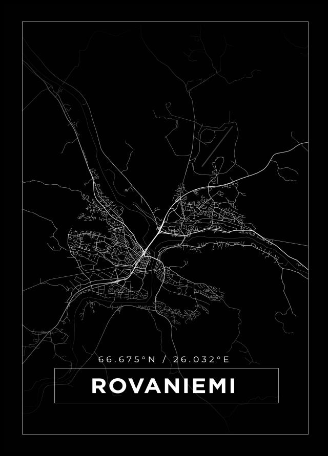 Mapa - Rovaniemi - Cartel Negro