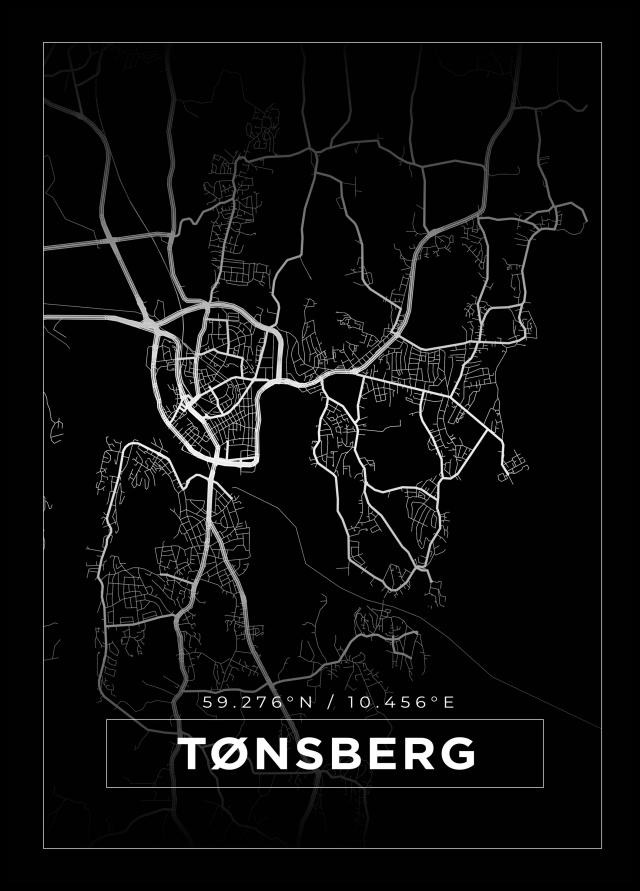 Mapa - Tønsberg - Cartel Negro