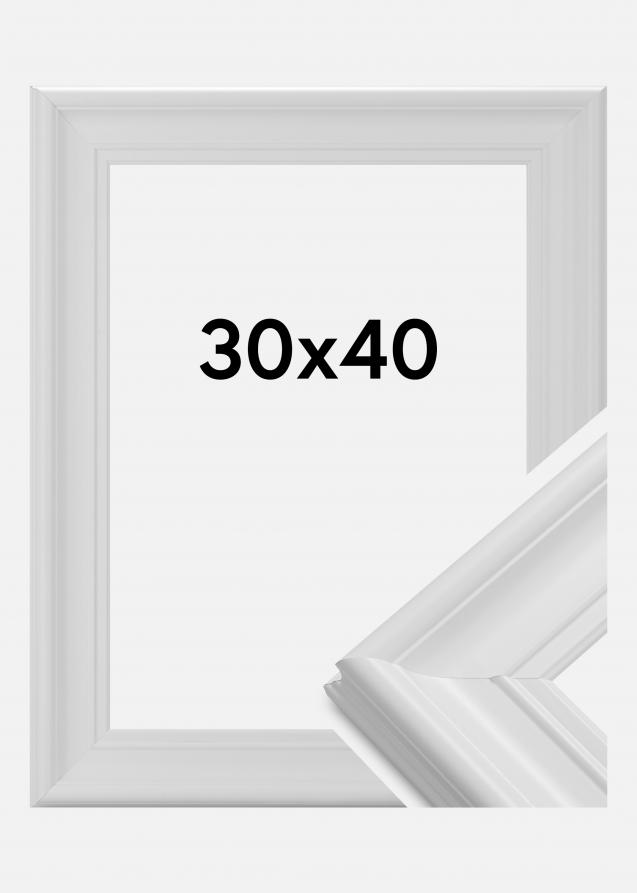 Marco Mora Premium Vidrio acrílico Blanco 30x40 cm