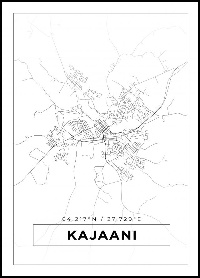 Mapa - Kajaani - Cartel Blanco
