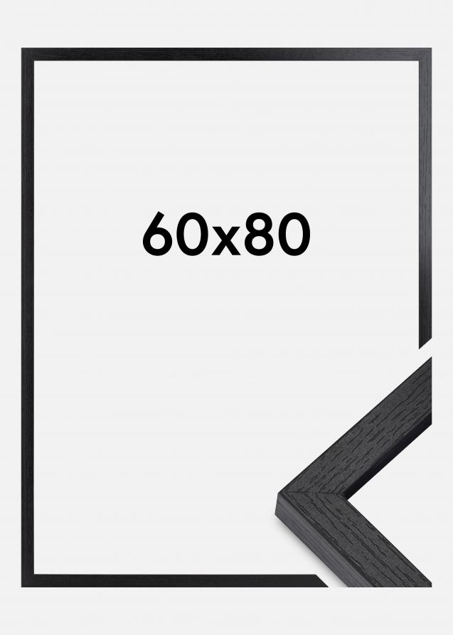 BGA Marco caja Vidrio acrílico Negro 60x80 cm