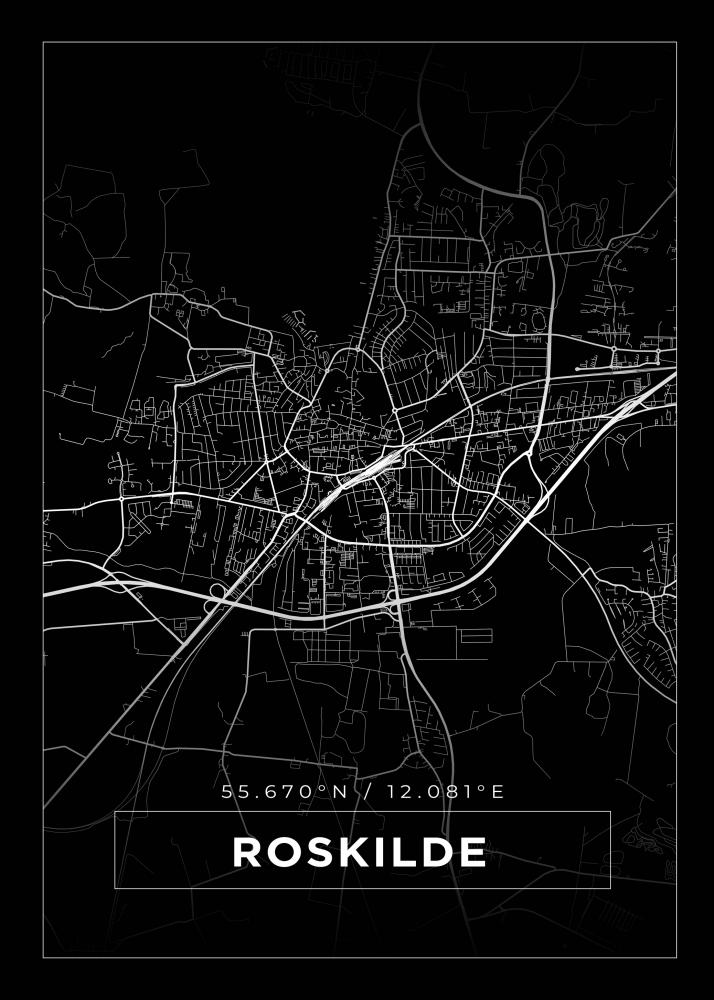 Mapa - Roskilde - Cartel Negro