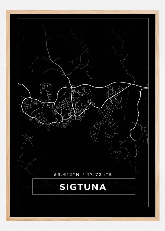 Mapa - Sigtuna - Cartel Negro
