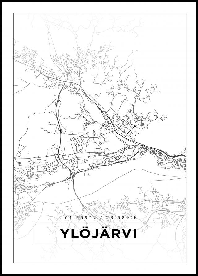 Mapa - Ylöjärvi - Cartel blanco