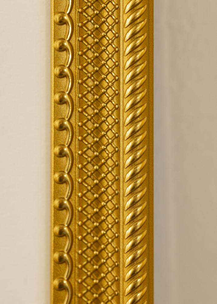 Marco Lattice Vidrio acrlico Dorado 40x60 cm