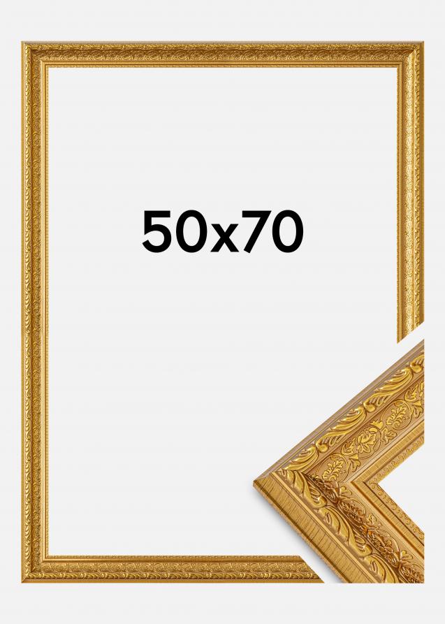 Marco Ornate Vidrio acrílico Dorado 50x70 cm
