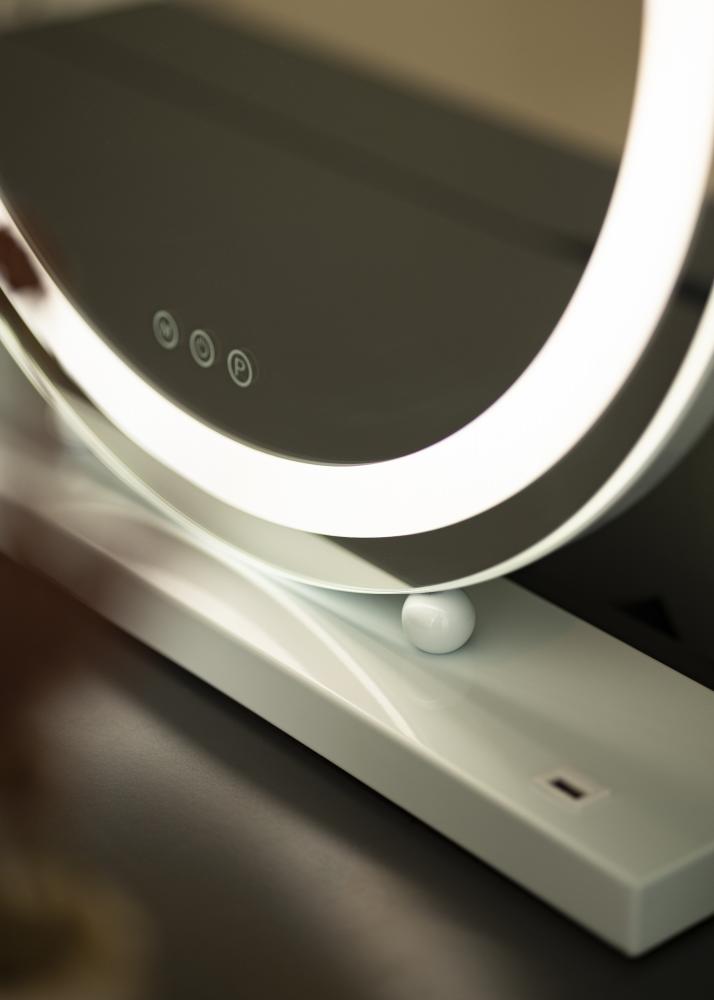 KAILA Espejo tocador Round LED Blanco 50 cm 