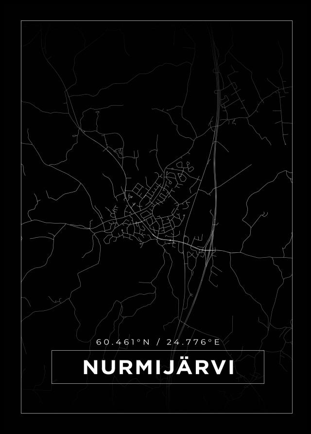 Mapa - Nurmijärvi - Cartel negro