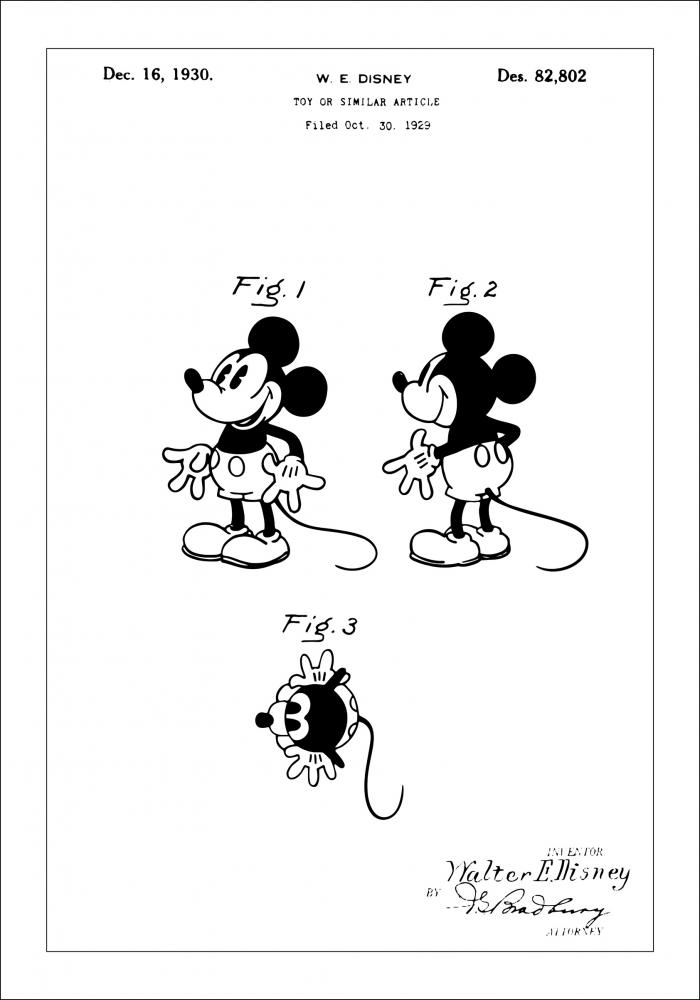 Dibujo de patente - Disney - Mickey Mouse Pster