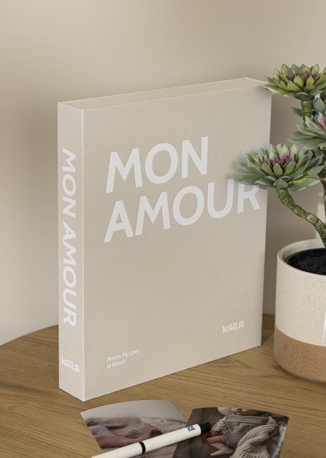 KAILA MON AMOUR - Coffee Table Photo Álbum (60 Páginas negras / 30 hojas)