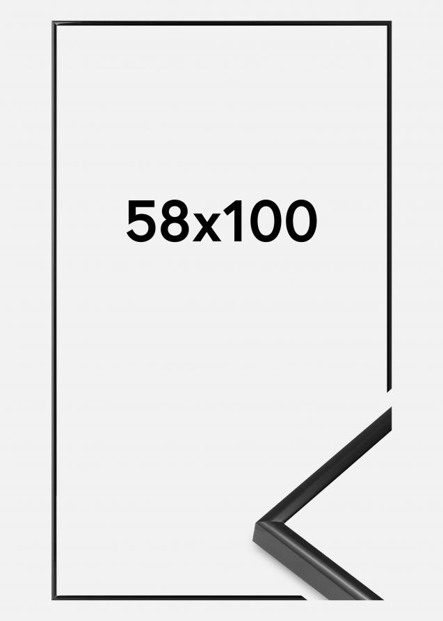 Marco BGA Modern Style Vidrio acrílico Negro 58x100 cm