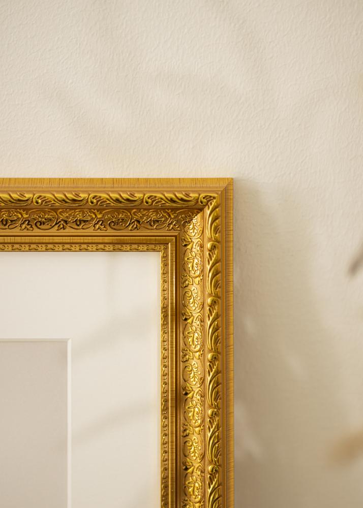 Marco Ornate Vidrio acrlico Dorado 40x50 cm