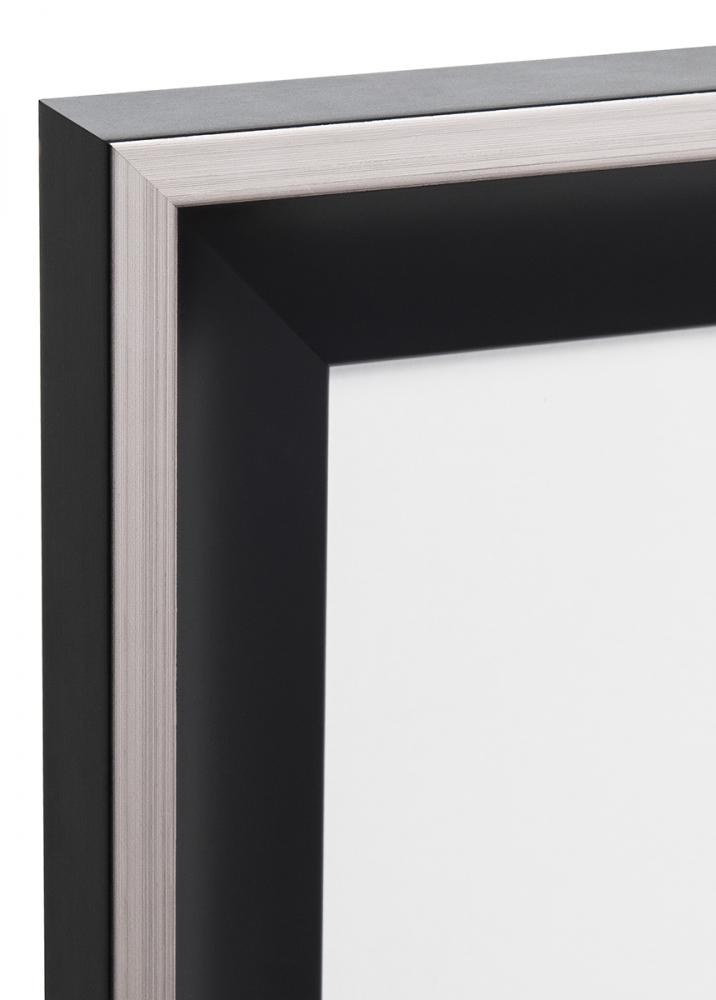 Marco jaren Vidrio acrlico Negro-plateado 40x60 cm