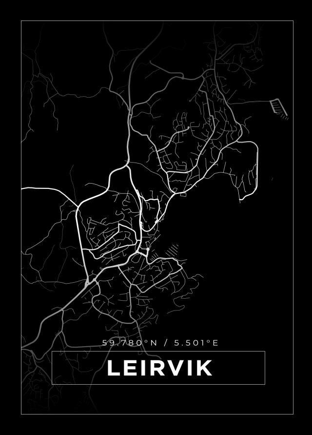 Mapa - Leirvik - Cartel Negro