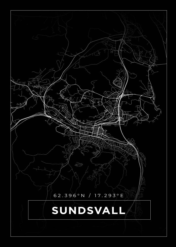 Mapa - Sundsvall - Cartel Negro