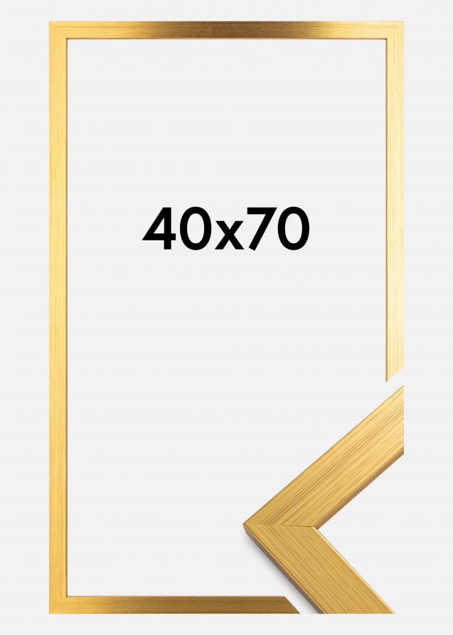 Marco Gold Wood Vidrio acrílico 40x70 cm