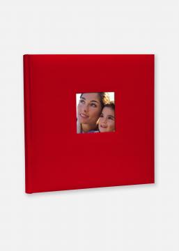 Zep Cotton lbum de fotos Rojo - 24x24 cm (40 Pginas blancas / 20 hojas)