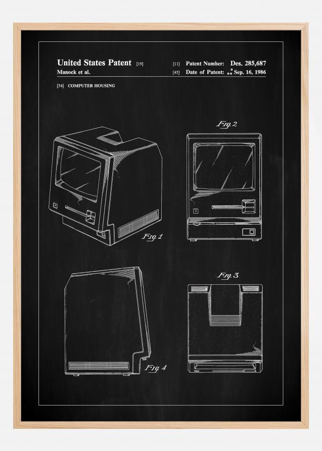 Patent Print - First Macintosh - Black Póster