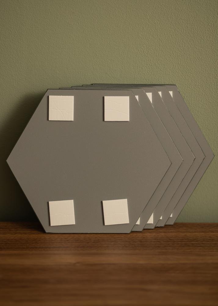 Espejo Set Hexagon 18x21 cm - 5 uds.