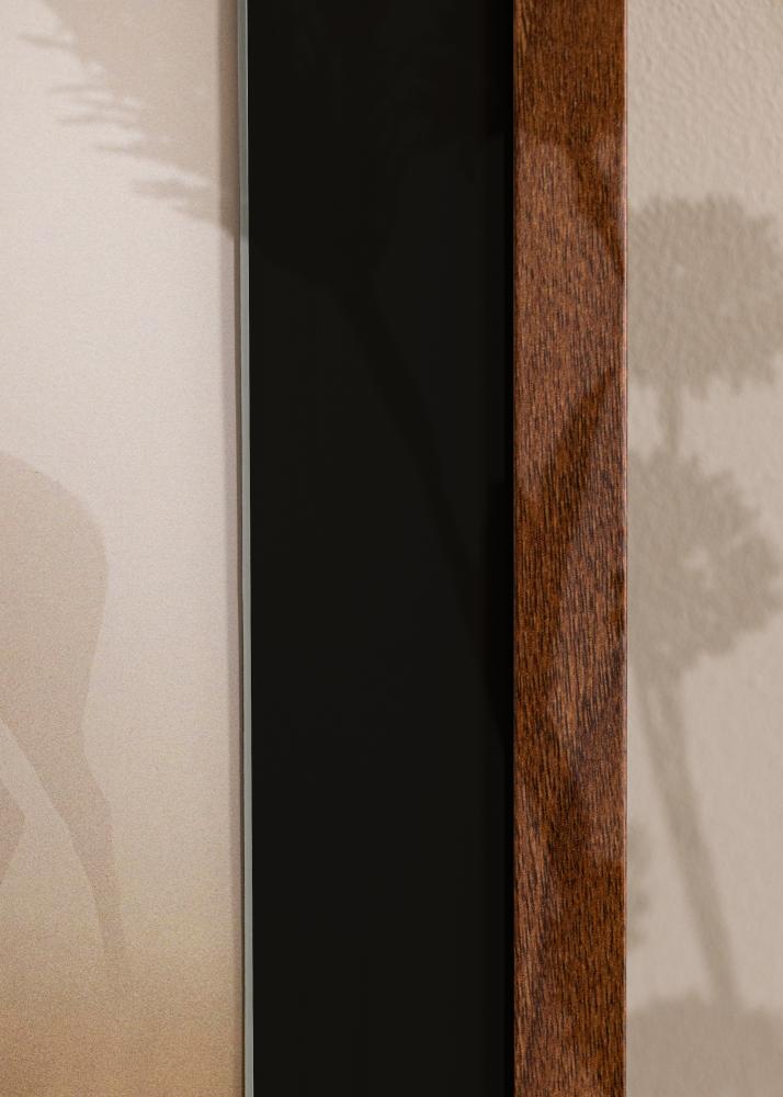 Marco Stilren Warm Brown 30x40 cm - Paspart Negro 21x29,7 cm (A4)