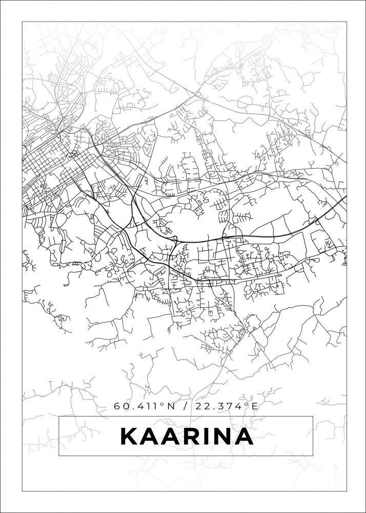 Mapa - Kaarina - Cartel Blanco