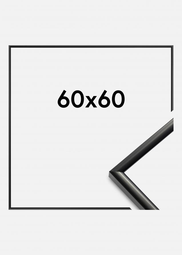 Marco New Lifestyle Vidrio acrílico Negro 60x60 cm