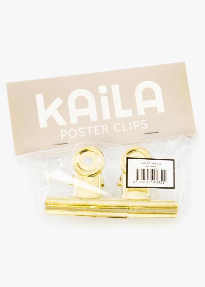 KAILA Pster Clip Gold 50 mm - 2-p