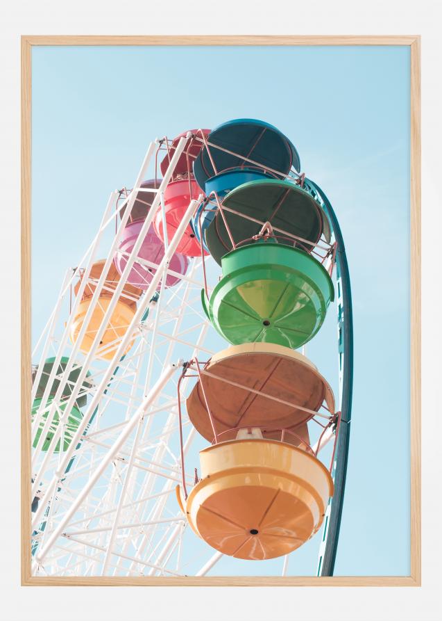 Colourful Ferris Wheel Póster