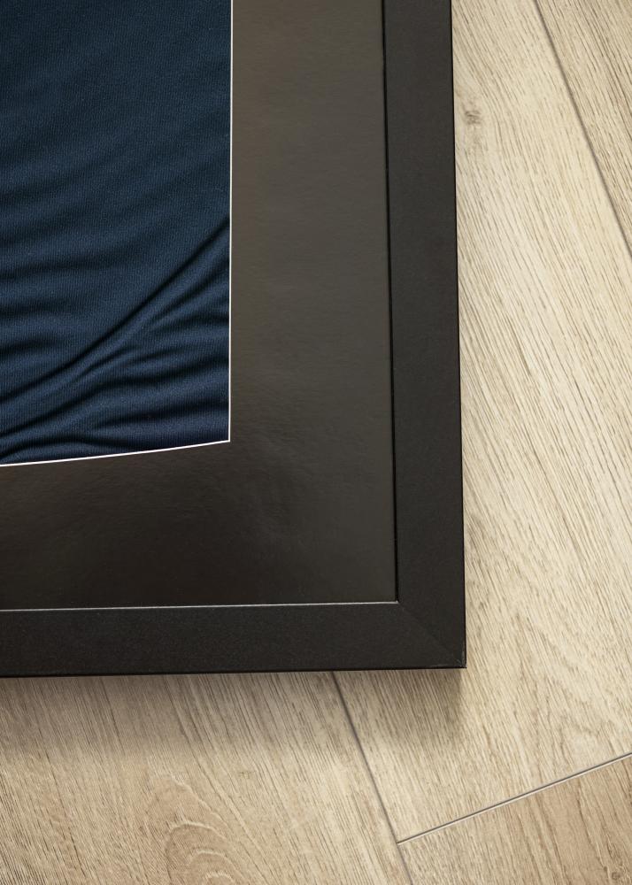 Marco Jersey Caja Vidrio acrlico Negro 60x80 cm