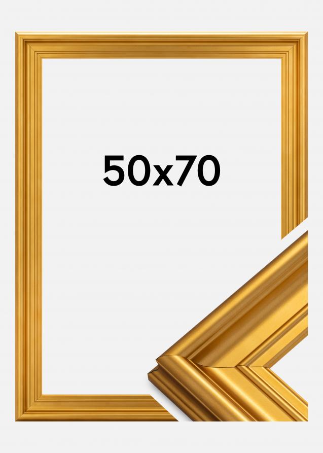 Marco Mora Premium Vidrio acrílico Dorado 50x70 cm