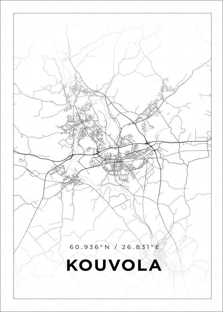 Mapa - Kouvola - Cartel Blanco