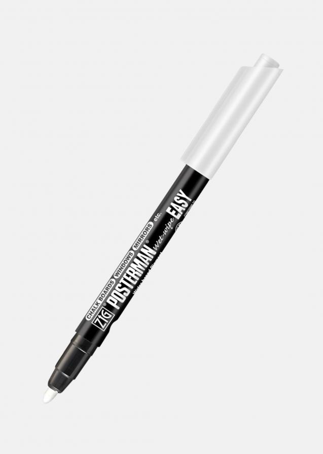 Bolígrafo de tiza ZIG Blanco - 1,5-3 mm