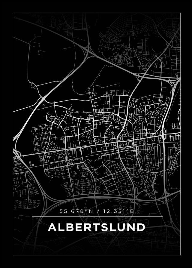 Mapa - Albertslund - Cartel Negro