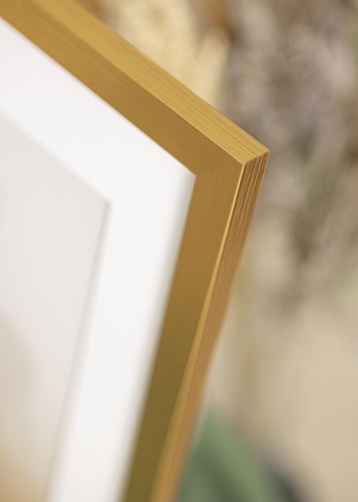Marco Gold Wood Vidrio acrlico 50x50 cm