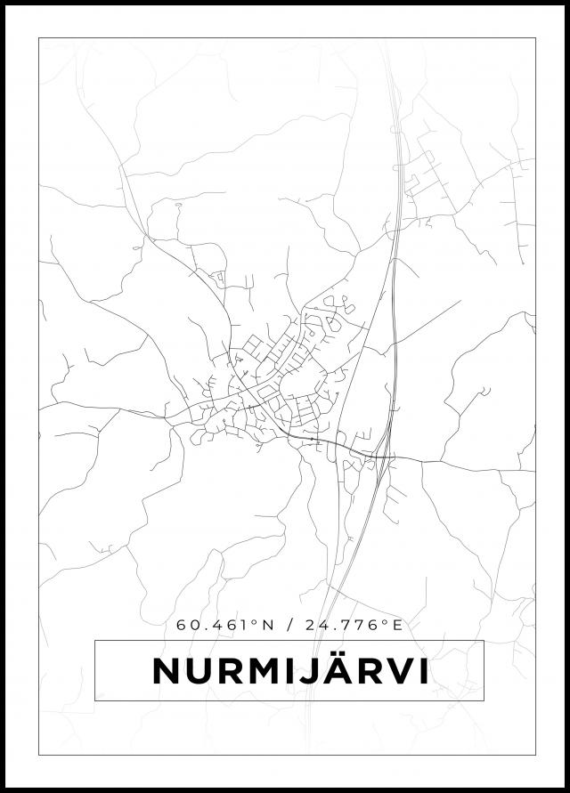 Mapa - Nurmijärvi - Cartel blanco