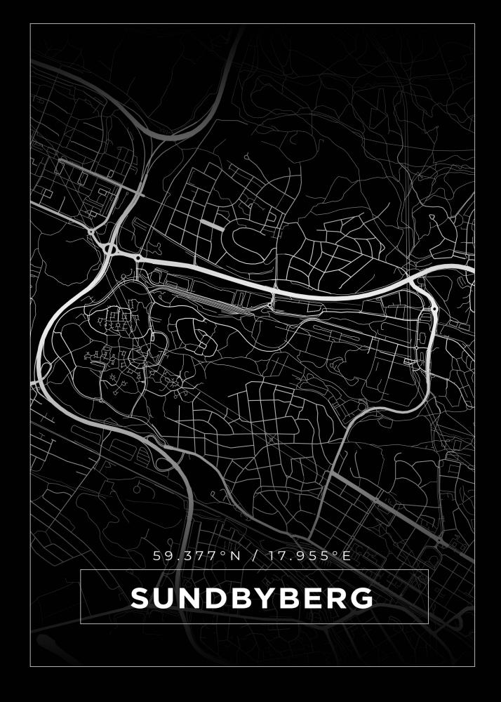 Mapa - Sundbyberg - Cartel Negro