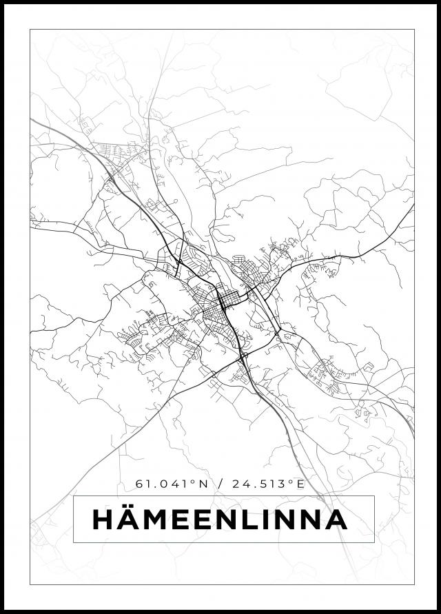 Mapa - Hämeenlinna - Cartel Blanco