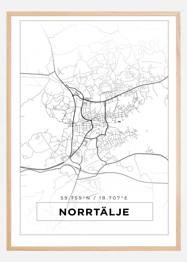 Mapa - Norrtälje - Cartel Blanco